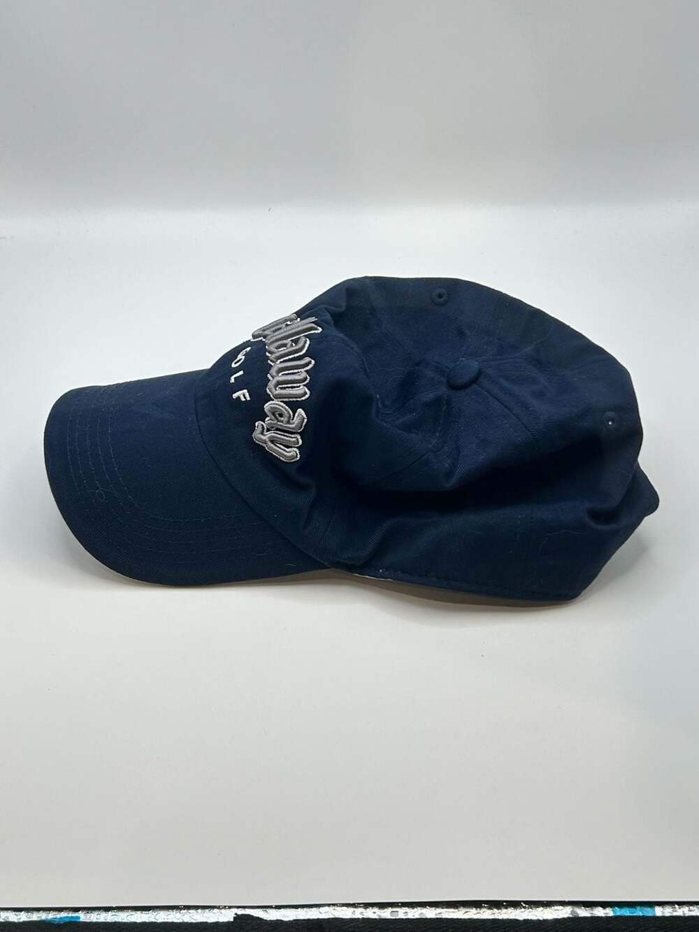 Callaway Golf Navy Blue Adjustable Strapback Hat with USA Flag Detail - Picture 7 of 9